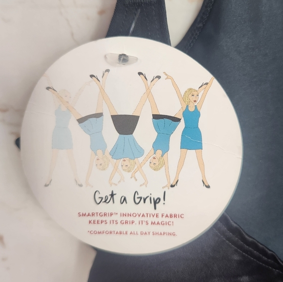 SPANX Tummy Control Slimming SmartGrip Open Bust Full Slip Shapewear Black XS - Picture 7 of 10